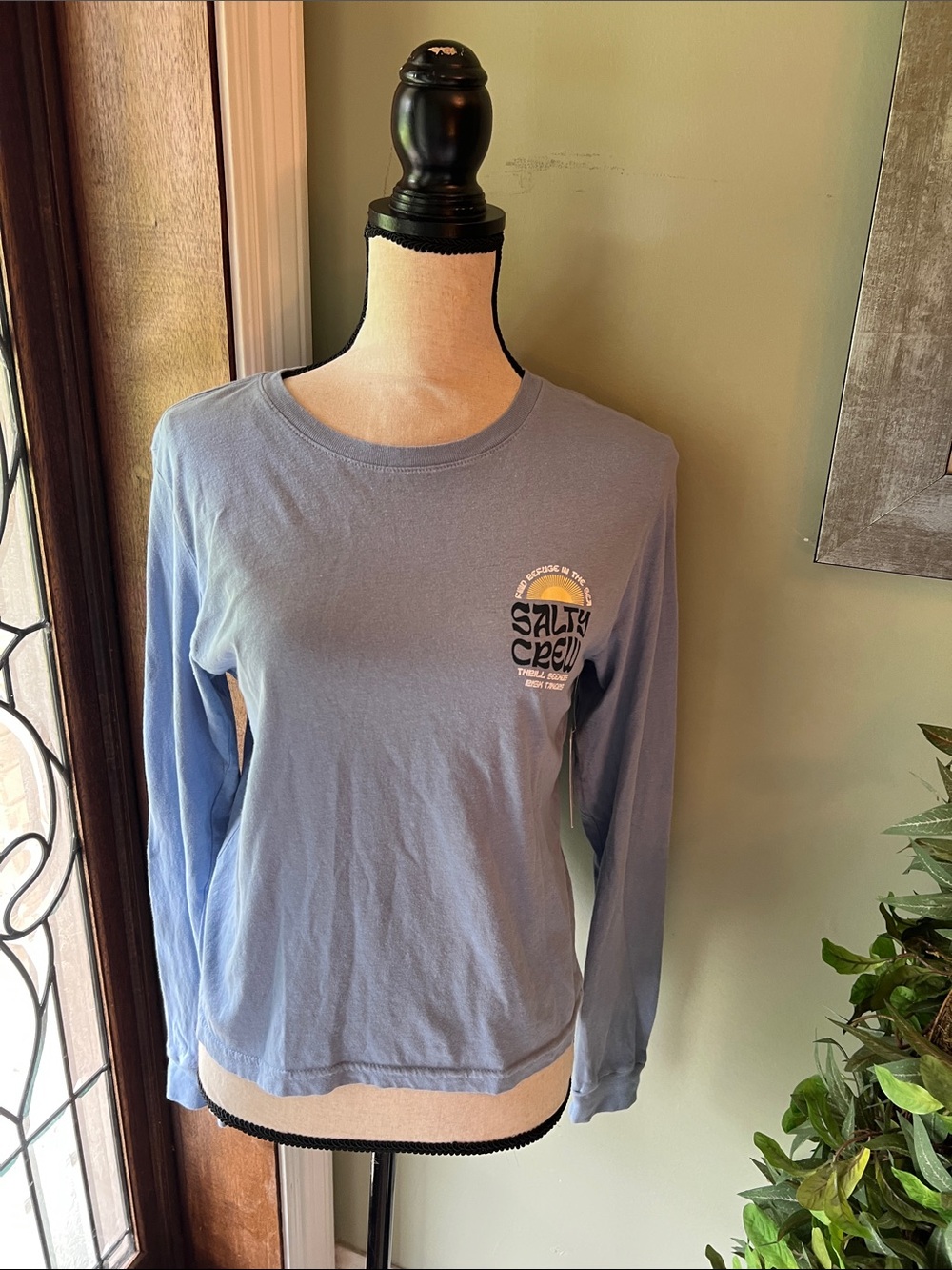 Salty Crew Women's Long Sleeve Tee - Light Blue